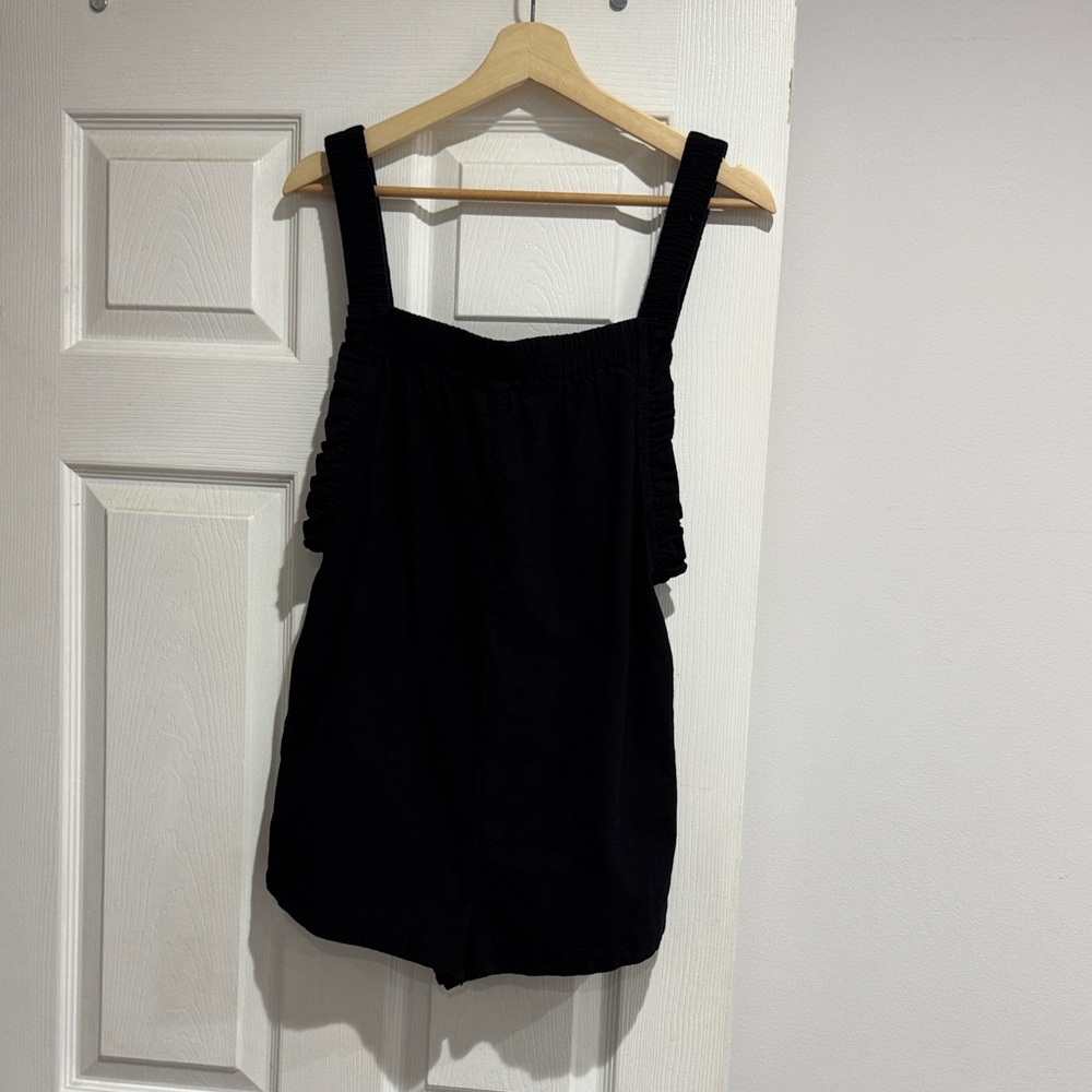 Black Sleeveless Top sarafan shorts size m